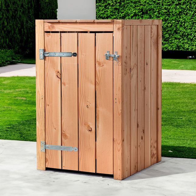 Cache-poubelle en bois de Douglas 1x 240 liter 73x88x119cm