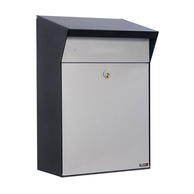 Allux Bjorn Brievenbus Zwart met grijs - Wandmontage - Doika - Pakketbrievenbus - Allux - 5701701473715 - F47371