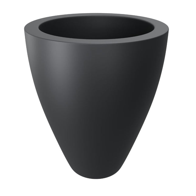 GARDRA Polyester plantenbak Ø 80x100 cm - Zwartgrijs RAL (7021) - Doika - Plantenbak - GARDRA -  - DOIKA-DP-4 7021