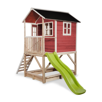 EXIT Holz-Spielhaus Rot Loft 500
