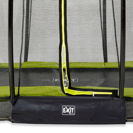 EXIT Trampolin Grün Silhouette Inground mit Sicherheitsnetz 244 × 366 cm