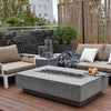 Elementi Hampton rechthoekige vuurtafel 142x81x36 cm grijs - Doika BV - Vuurtafel - Elementi - 4260107318446 - OFG139LG