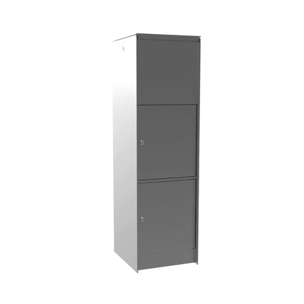 eSafe Fenix Top Large Pakketbrievenbus Blank aluminiumkleurig RAL 9006 - Doika BV - Pakketbrievenbus - eSafe - -