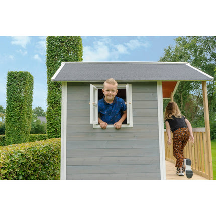 EXIT Loft 500 houten speelhuis - grijs - Doika BV - Loft speelhuisjes - EXIT Toys - 8720088268889 - 50.05.24.00