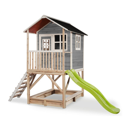 EXIT Loft 500 houten speelhuis - grijs - Doika BV - Loft speelhuisjes - EXIT Toys - 8720088268889 - 50.05.24.00