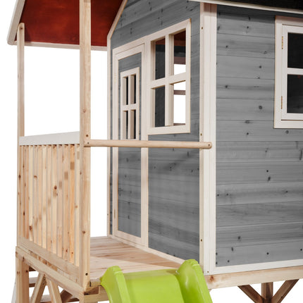 EXIT Loft 500 houten speelhuis - grijs - Doika BV - Loft speelhuisjes - EXIT Toys - 8720088268889 - 50.05.24.00