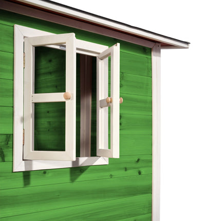 EXIT Loft 500 houten speelhuis - groen - Doika BV - Loft speelhuisjes - EXIT Toys - 8718469460304 - 50.05.22.00