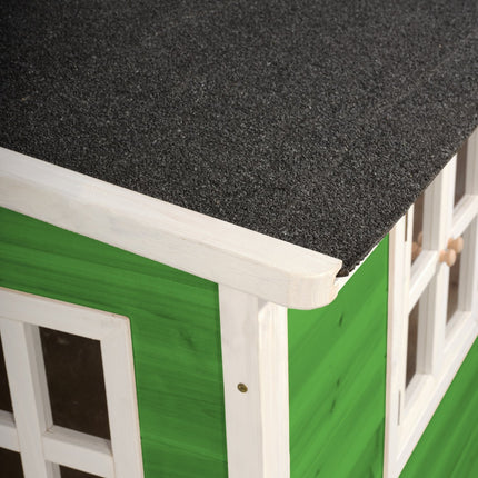 EXIT Loft 500 houten speelhuis - groen - Doika BV - Loft speelhuisjes - EXIT Toys - 8718469460304 - 50.05.22.00