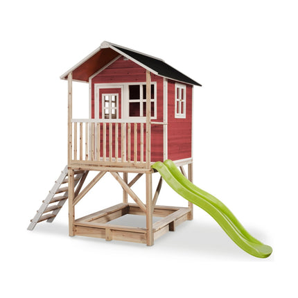 EXIT Loft 500 houten speelhuis - rood - Doika BV - Loft speelhuisjes - EXIT Toys - 8718469460311 - 50.05.23.00