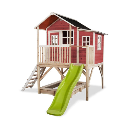 EXIT Loft 550 houten speelhuis - rood - Doika BV - Loft speelhuisjes - EXIT Toys - 8718469468263 - 50.06.23.00