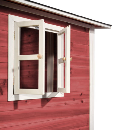EXIT Loft 550 houten speelhuis - rood - Doika BV - Loft speelhuisjes - EXIT Toys - 8718469468263 - 50.06.23.00