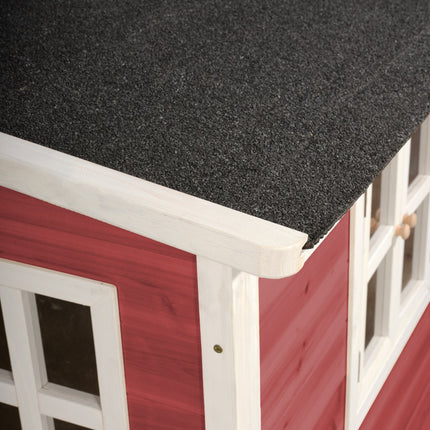 EXIT Loft 550 houten speelhuis - rood - Doika BV - Loft speelhuisjes - EXIT Toys - 8718469468263 - 50.06.23.00