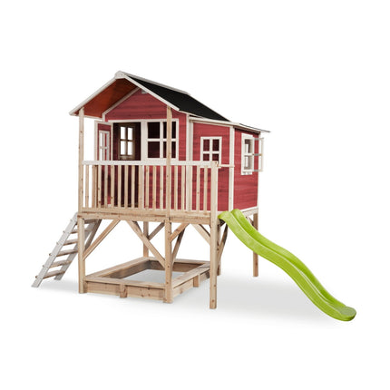EXIT Loft 550 houten speelhuis - rood - Doika BV - Loft speelhuisjes - EXIT Toys - 8718469468263 - 50.06.23.00