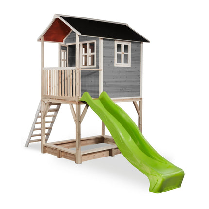 EXIT Loft 700 houten speelhuis - grijs - Doika BV - Loft speelhuisjes - EXIT Toys - 8720088268926 - 50.07.24.00