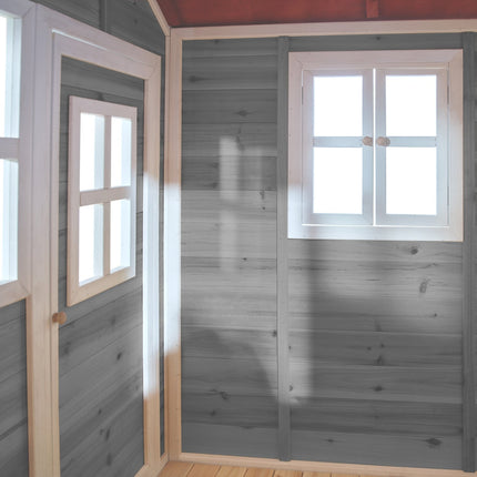 EXIT Loft 700 houten speelhuis - grijs - Doika BV - Loft speelhuisjes - EXIT Toys - 8720088268926 - 50.07.24.00