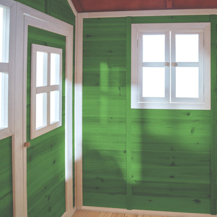 EXIT Loft 700 houten speelhuis - groen - Doika BV - Loft speelhuisjes - EXIT Toys - 8717703021332 - 50.07.22.00