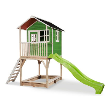 EXIT Loft 700 houten speelhuis - groen - Doika BV - Loft speelhuisjes - EXIT Toys - 8717703021332 - 50.07.22.00