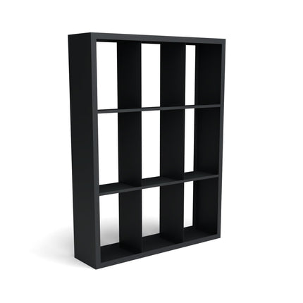 Geroba Houtopslag Beltza Metaal 150x38,5x200cm met 9 vakken - Doika BV - Houtopslag - Geroba - BeltzaDS63